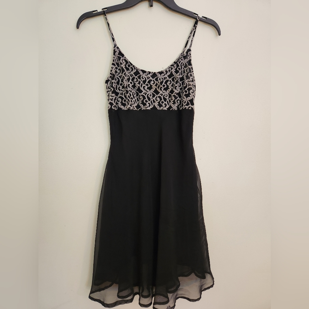 XS Black Strappy Summer Dress
